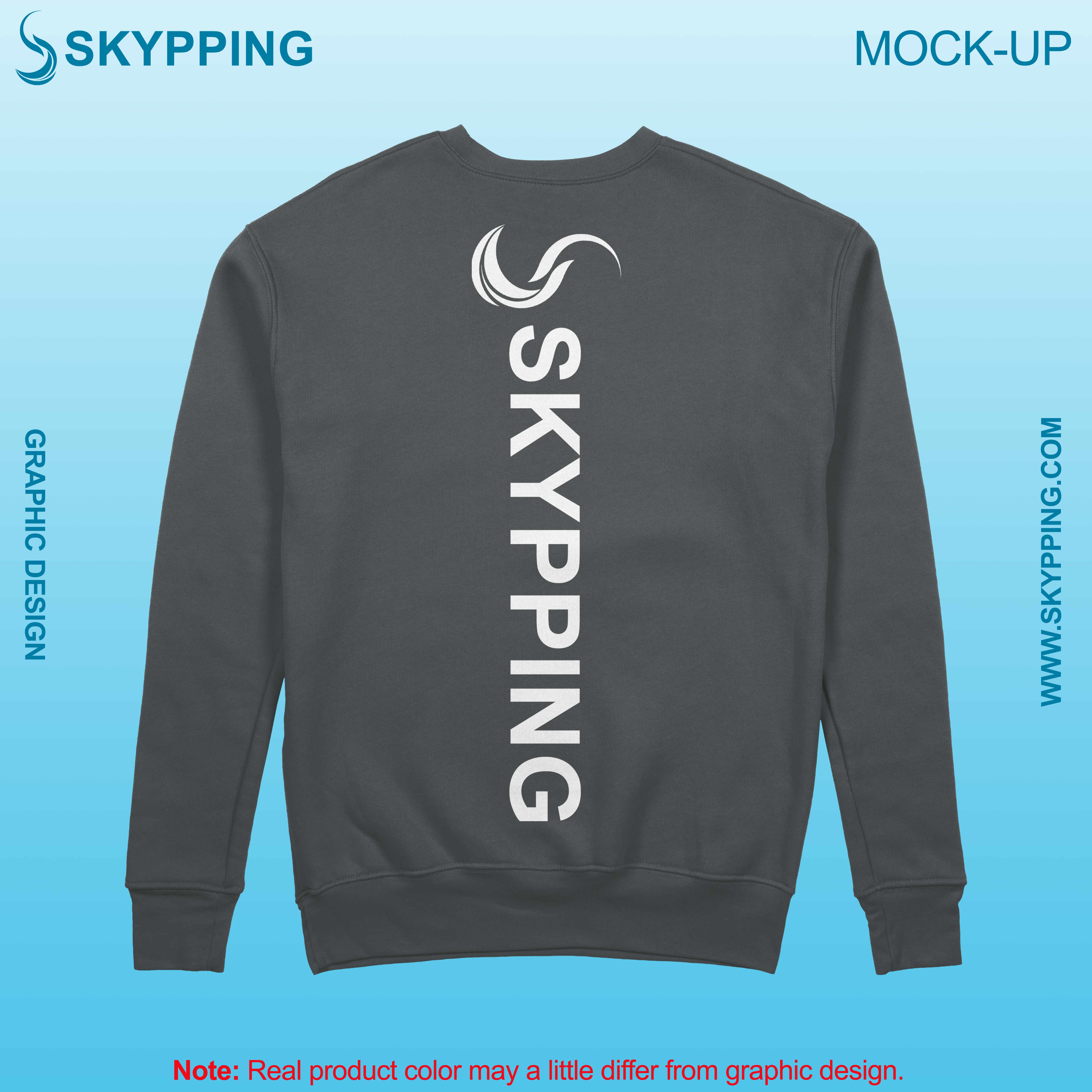 Sweatshirt with set-in style sleeve